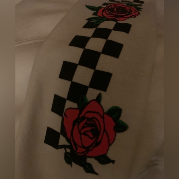 Floral Checkered Hoodie - Picture 5 of 5